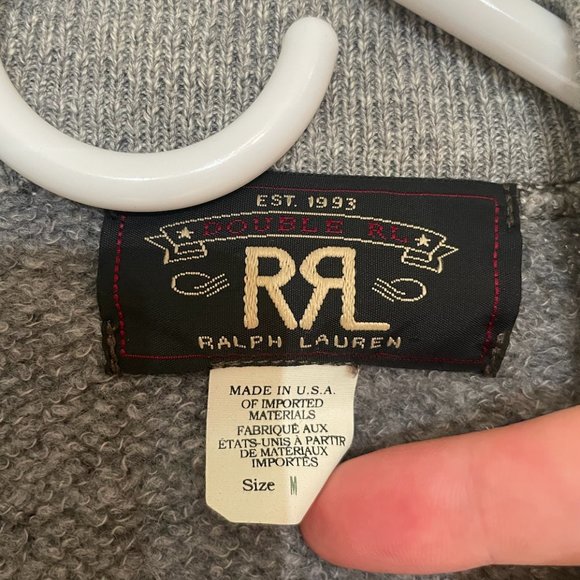 RRL Grey Cardigan Size M - Picture 3 of 4